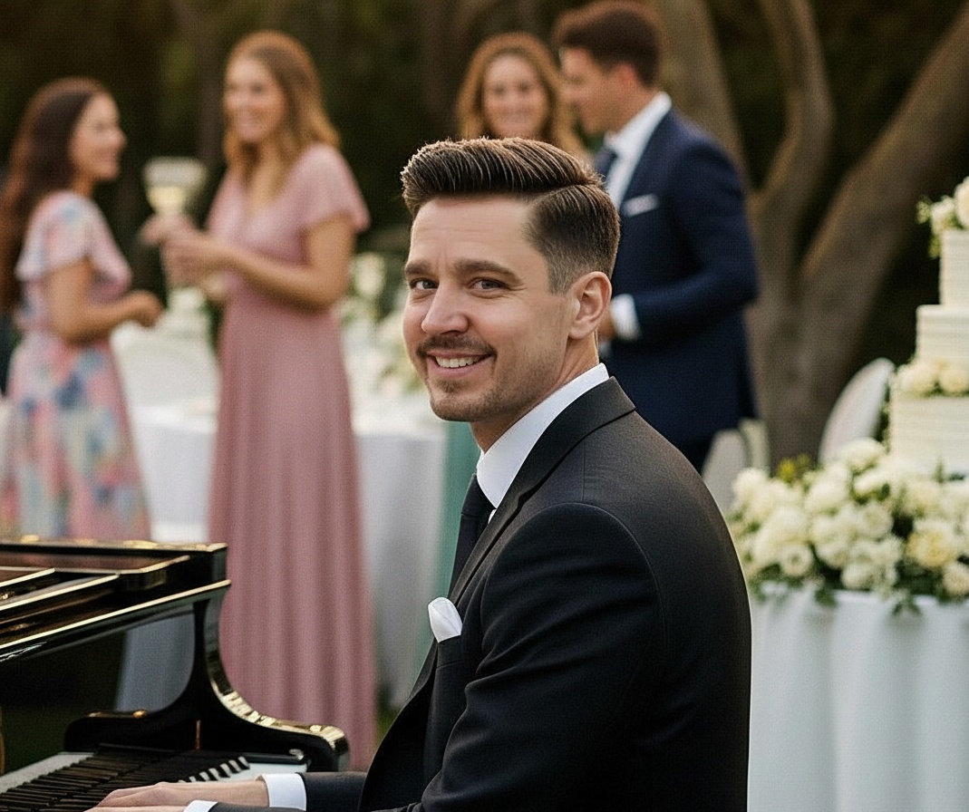 Pianist am Klavier